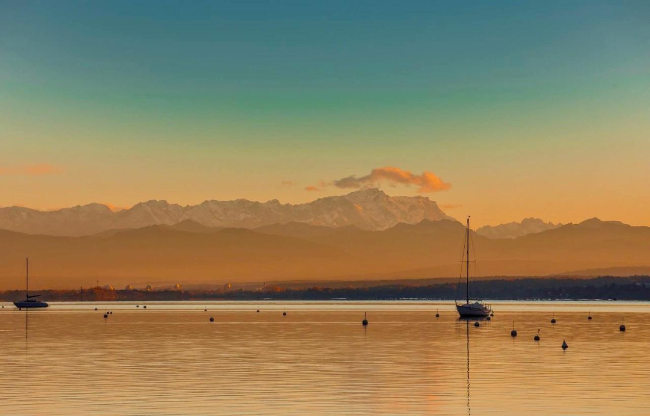 Charmante Ferienwohnung Mit Balkon Im 5-Seen-Land Hechendorf am Pilsensee ภายนอก รูปภาพ
